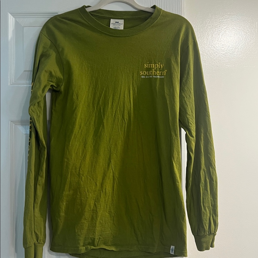 Simply Southern chin up buttercup Long Sleeve Tee - Picture 6 of 11